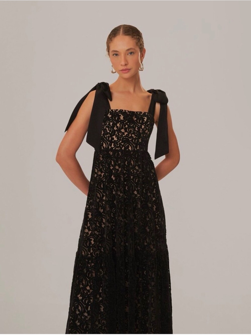 FARM Rio Velvet Lace Dress